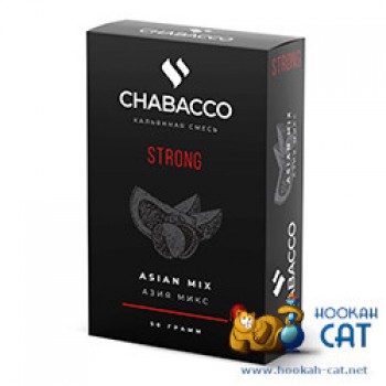Бестабачная смесь для кальяна Chabacco Asian Mix (Чайная смесь Чабако Азиатский Микс) Strong 50г